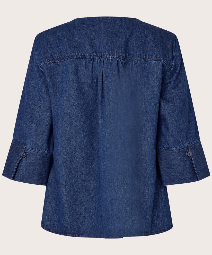 Juvila Denim Skjortejakke, Dark Denim